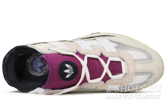 Кроссовки Adidas Niteball Cream White Pink Tint FW3317 белые, фото 3
