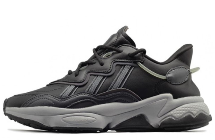 Кроссовки Adidas Ozweego Black Grey Onix EE7004 черные, фото 1