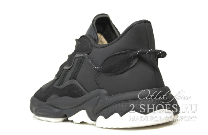 Кроссовки Adidas Ozweego Black White Gum EG8355 черные, фото 2