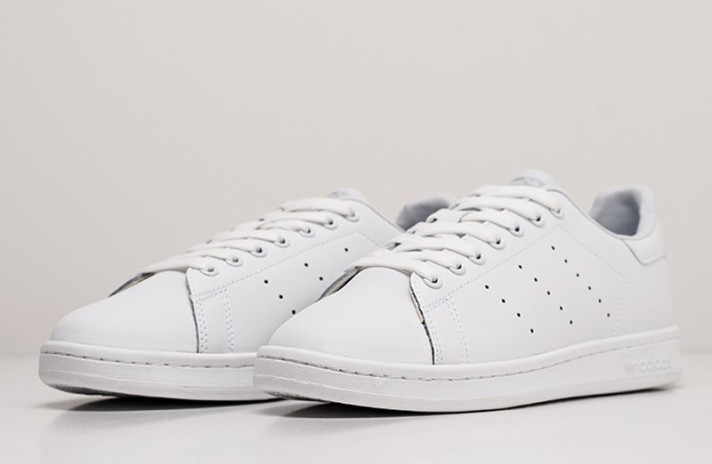 Кроссовки Adidas Stan Smith Triple White  белые, кожаные, фото 1