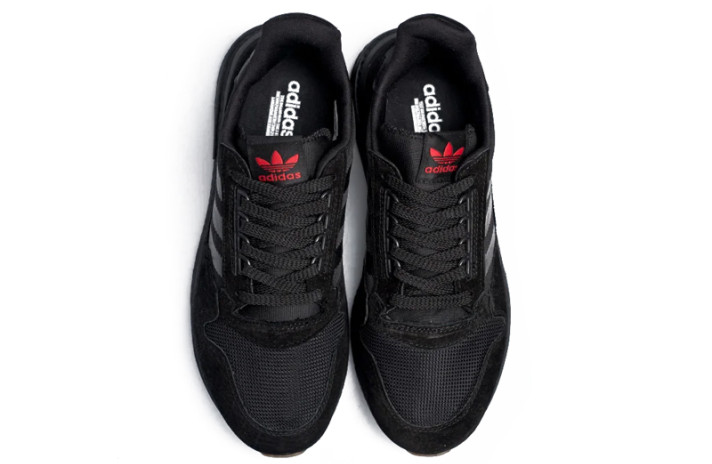 Кроссовки Adidas ZX 500 RM Triple Black  черные, фото 3
