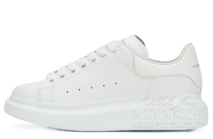 Кроссовки Alexander McQueen White 553680WHGP59000 белые, кожаные, фото 1