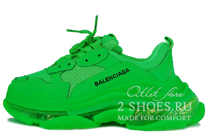 Кроссовки Balenciaga Triple S Green 541624W2GR13801 зеленые, фото 1