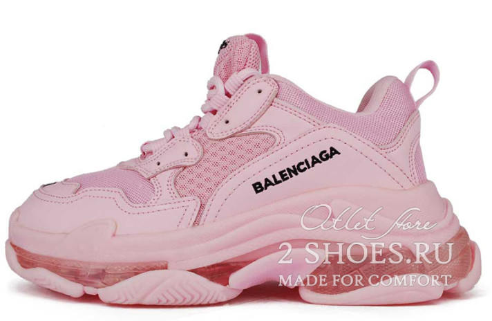 Кроссовки Balenciaga Triple S Pink 544351W2GA15760 розовые, фото 1