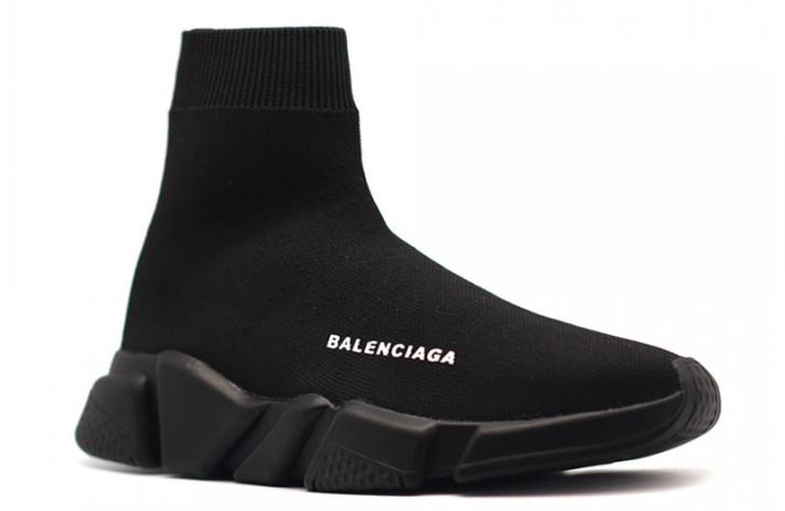 Кроссовки Balenciaga Speed Trainer All Black 587286W17191013 черные, фото 1