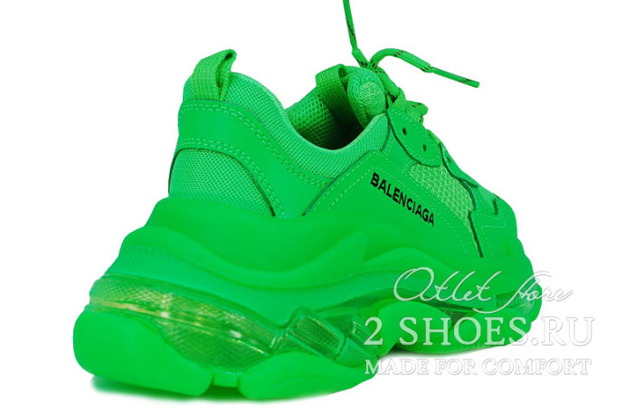 Кроссовки Balenciaga Triple S Green 541624W2GR13801 зеленые, фото 2