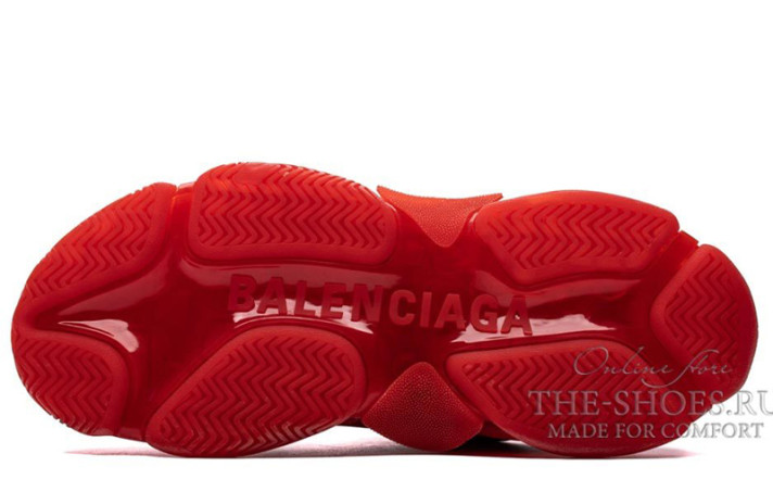 Кроссовки Balenciaga Triple S Red 541624W2CE16500 красные, фото 3