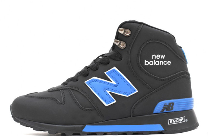 Кроссовки New Balance 1300 winter leather soft black  черные, кожаные