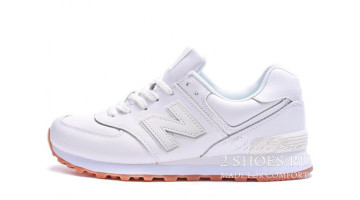 Кроссовки женские New Balance NB574BAA white gum leather