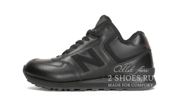 Кроссовки мужские New Balance 574 Mid Winter Black Leather