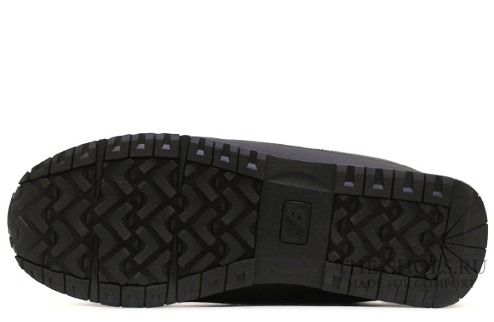 Ботинки New Balance 754 Fur Leather Black  черные, кожаные, фото 4