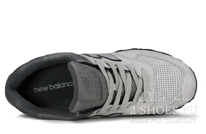 Кроссовки New Balance 574 Light Grey  серые, фото 3