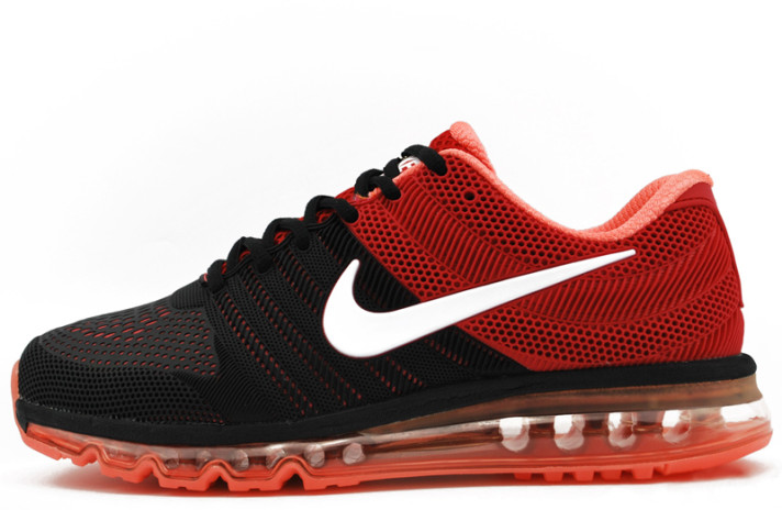 Кроссовки Nike Air Max 2017 KPU Fiery Red Black  черные, красные