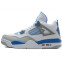 Кроссовки мужские Nike Air Jordan 4 White Blue Grey