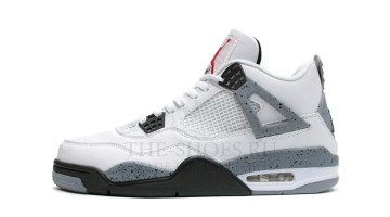 Кроссовки мужские Nike Air Jordan 4 White Cement Grey