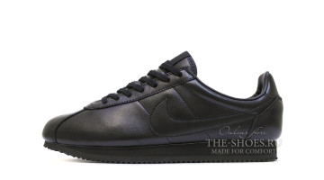 Кроссовки Мужские Nike Cortez Leather Full Black Classic