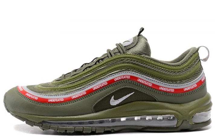 Кроссовки Nike Air Max 97 Undefeated x Green Militia  зеленые
