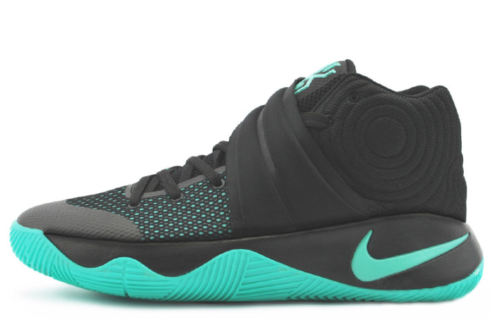 Кроссовки Nike Kyrie 2 Green Glow Black  черные