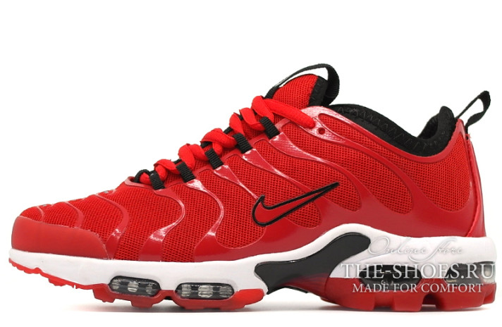 Кроссовки Nike Air Max TN Plus Ultra red black  красные