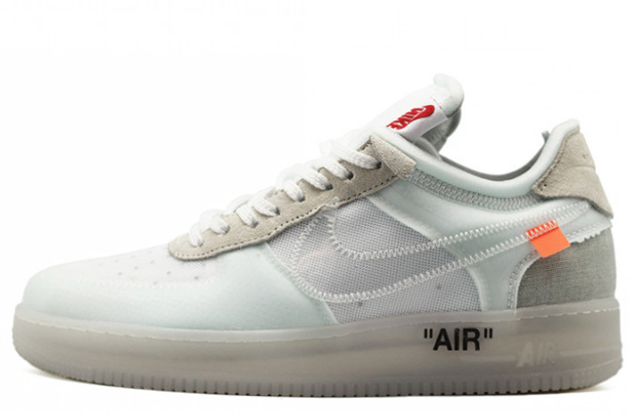 Кроссовки Nike Air Force 1 Low Off White X Sail AO4606-100 белые