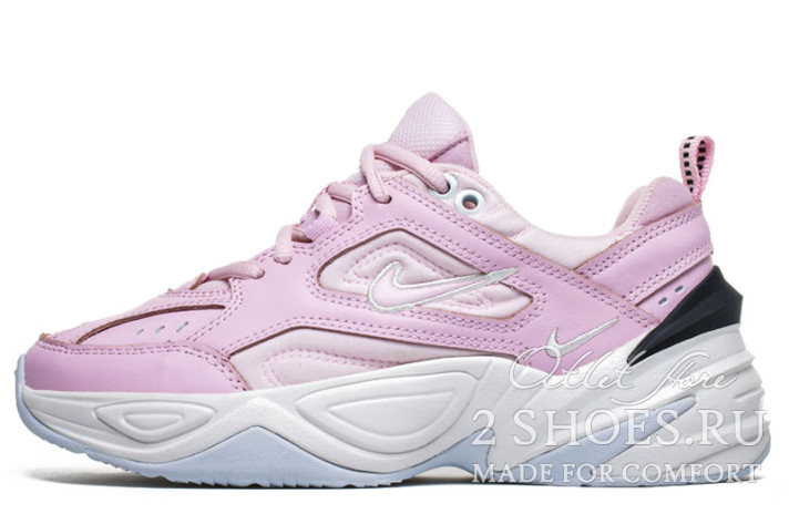 Кроссовки Nike M2K Tekno Pink Foam AO3108-600 розовые, кожаные