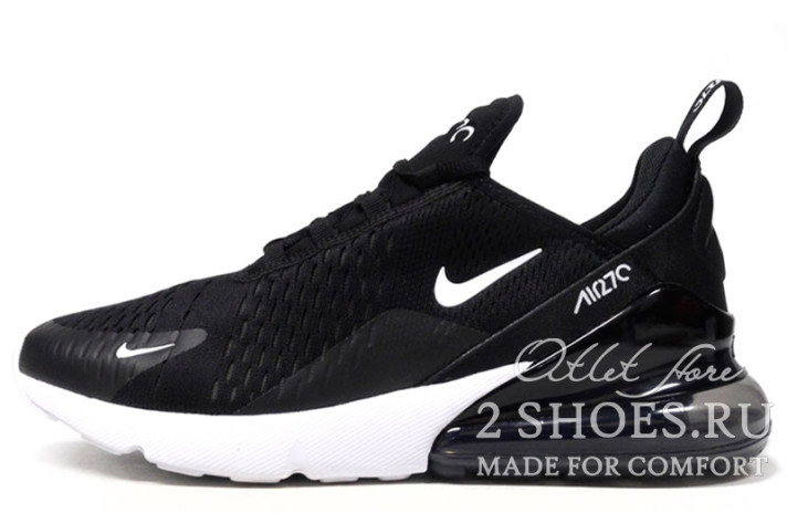 Кроссовки Nike Air Max 270 Black White AH8050-002 черные