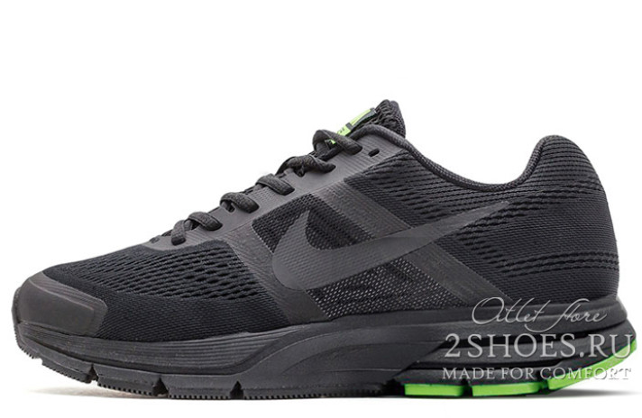 Кроссовки Nike Pegasus 30 Black Green  черные