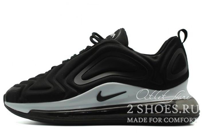 Кроссовки Nike Air Max 720 Black White  черные