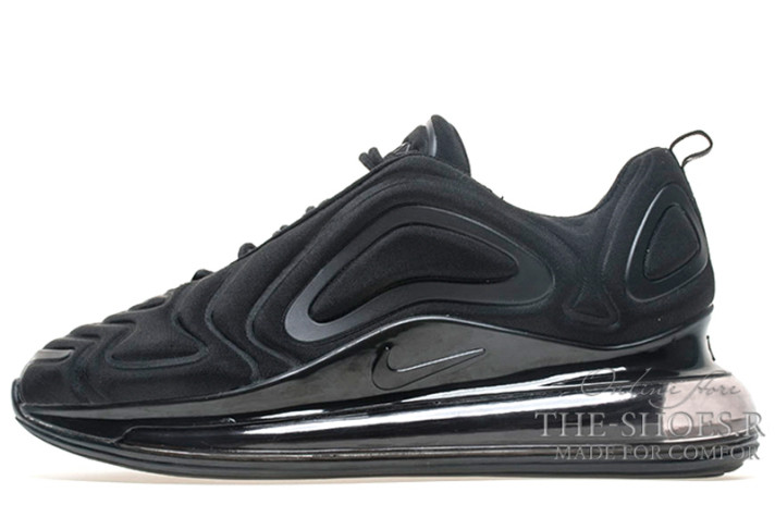 Кроссовки Nike Air Max 720 Triple Black  черные
