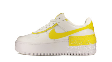 Кроссовки Женские Nike Air Force 1 Shadow White Yellow