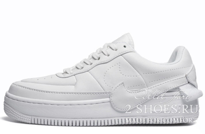 Кроссовки Nike Air Force 1 Jester XX Triple White AO1220-101 белые, кожаные