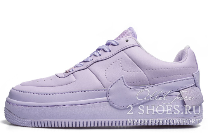 Кроссовки Nike Air Force 1 Jester XX Violet Mist  фиолетовые, кожаные