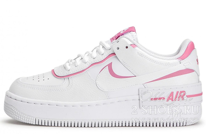 Nike Air Force 1 Low Shadow White Pink Magic Flamingo