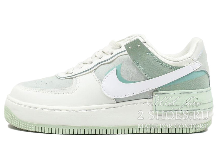 Кроссовки Nike Air Force 1 Low Shadow Mint Pistachio Frost CW2655-001 зеленые, фото 1