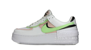 Кроссовки Женские Nike Air Force 1 Low Shadow White Peach Green