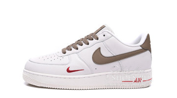 Кроссовки Мужские Nike Air Force Low ID Winter White Brown Red