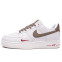 Кроссовки женские Nike Air Force Low ID White Brown Red