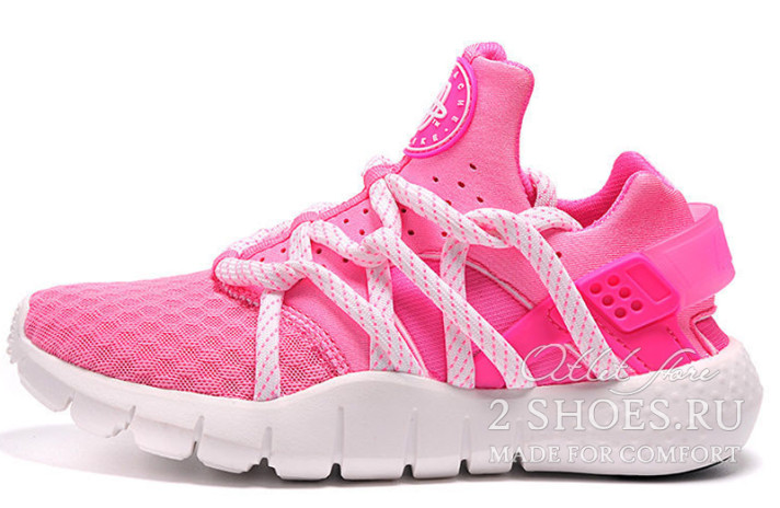 Кроссовки Nike Air Huarache NM Pink White  розовые