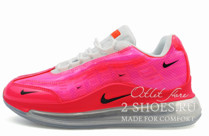 Кроссовки Nike Air Max 720 Heron Preston Pink  розовые, кожаные