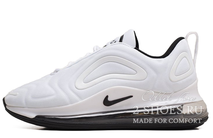 Кроссовки Nike Air Max 720 White Black  белые