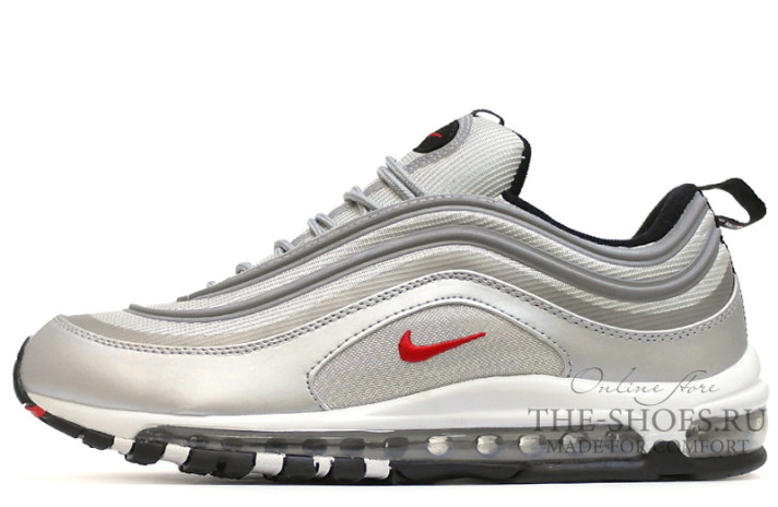 Кроссовки Nike Air Max 97 Silver Bullet Gray 885691-001 серые