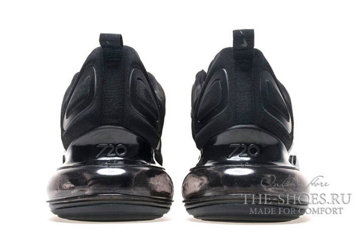 Кроссовки Nike Air Max 720 Triple Black  черные, фото 2
