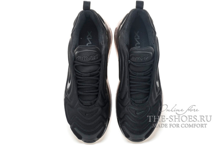 Кроссовки Nike Air Max 720 Triple Black  черные, фото 3