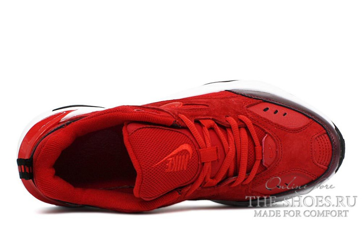 Кроссовки Nike M2K Tekno University Red Suede Bright Crimson AV7030-600 красные, фото 3