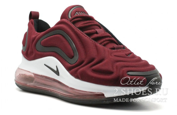 Кроссовки Nike Air Max 720 Maroon Red  бордовые, фото 1