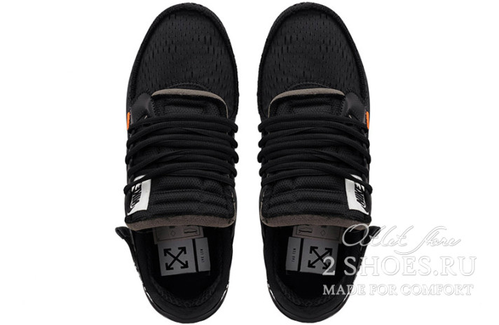 Кроссовки Nike Air Presto Off White Black AA3830-002 черные, фото 3