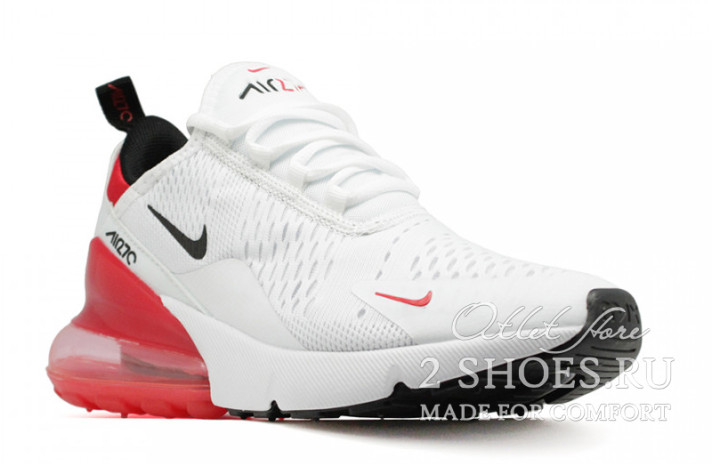 Кроссовки Nike Air Max 270 White Red  белые, фото 1