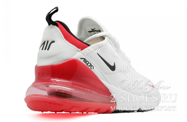Кроссовки Nike Air Max 270 White Red  белые, фото 2
