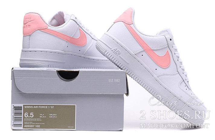 nike air force 1 white oracle pink