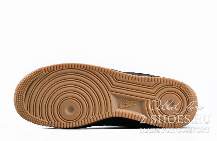 Кроссовки Nike Air Force 1 Low Gore-Tex Black Carbon Ceramic CK2630-001 черные, фото 4